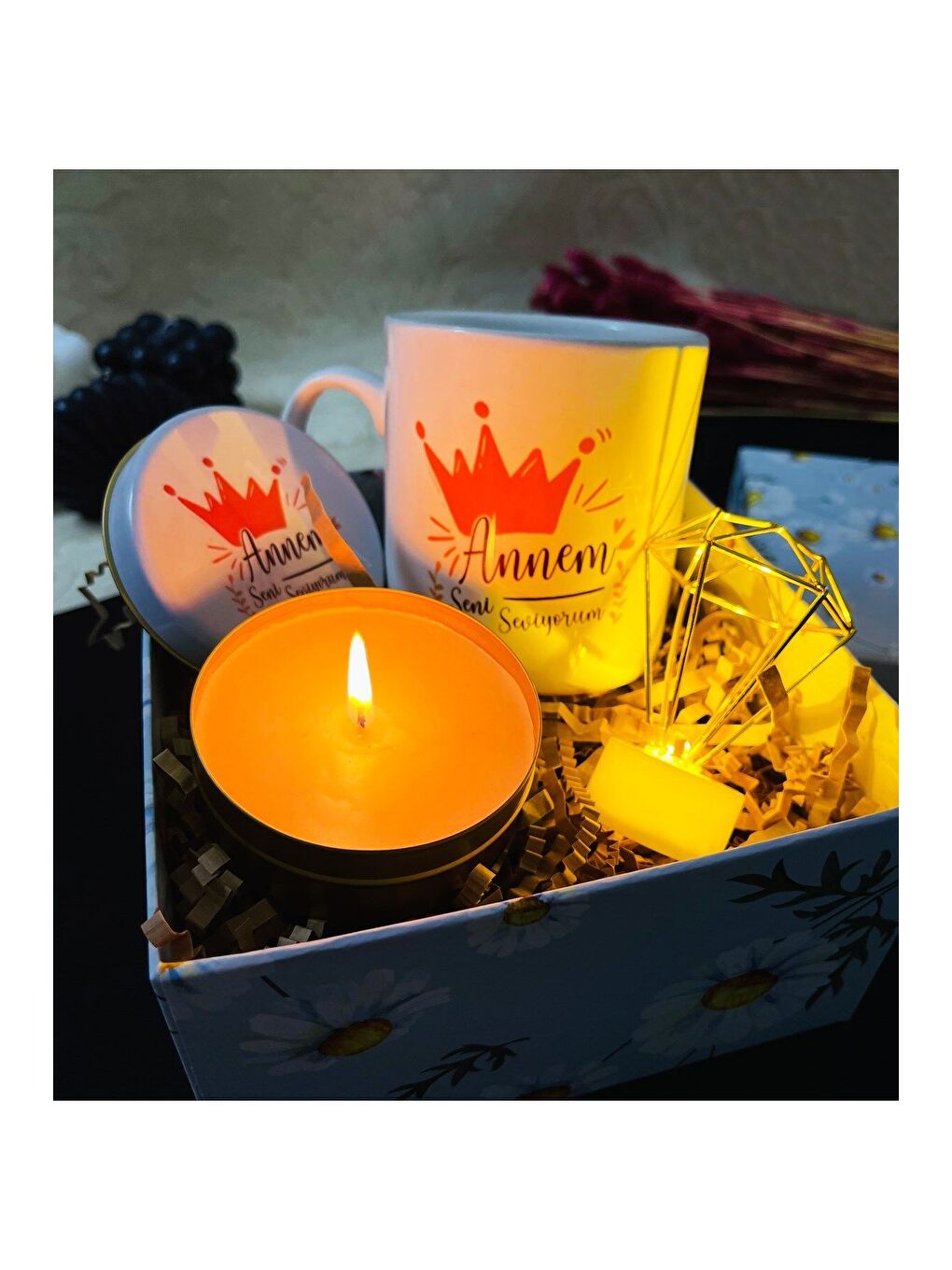 Karışık Annem Seni Seviyorum Tasarımlı Mini Hediye Seti-3