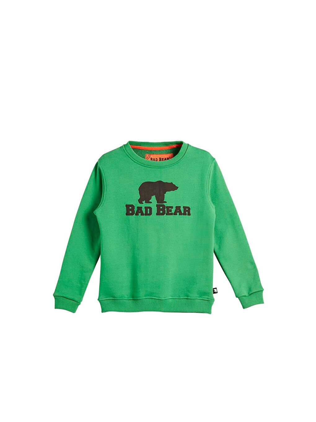 Bad Bear Yeşil Logo Crewneck Kids Green Yeşil Baskılı Çocuk Sweatshirt