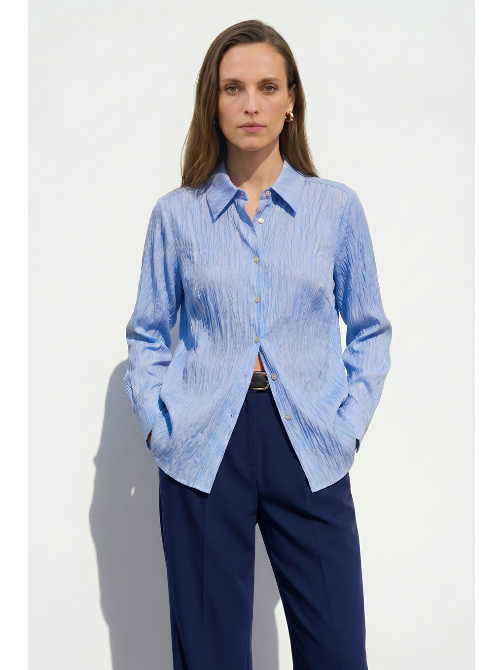 Salaş Gömlek - Mavi-1