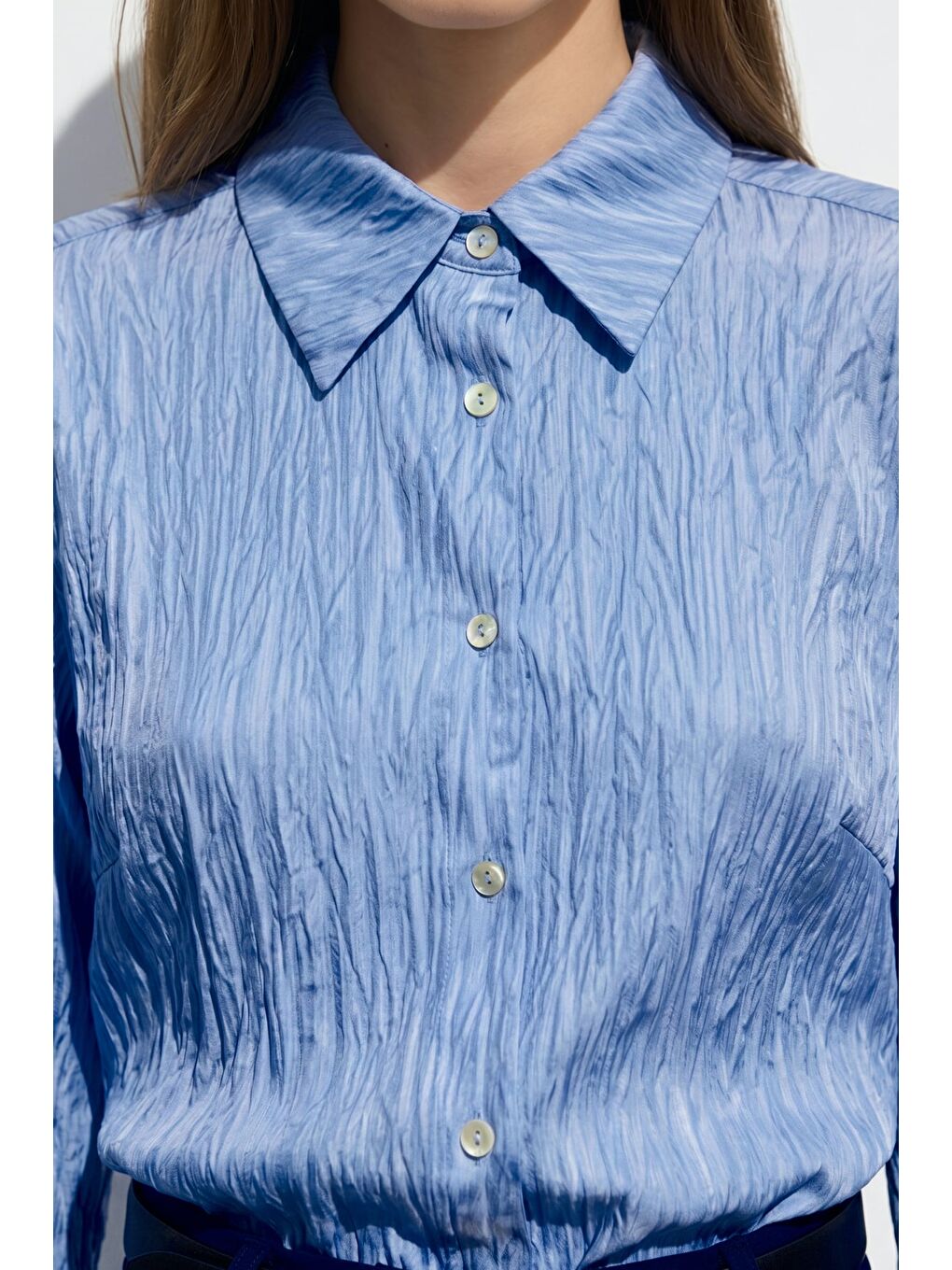 Salaş Gömlek - Mavi-4