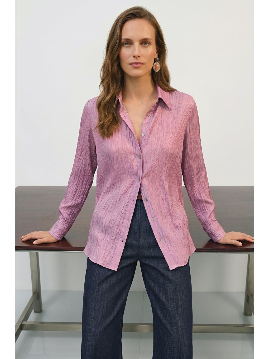 Salaş Gömlek - Pembe-2