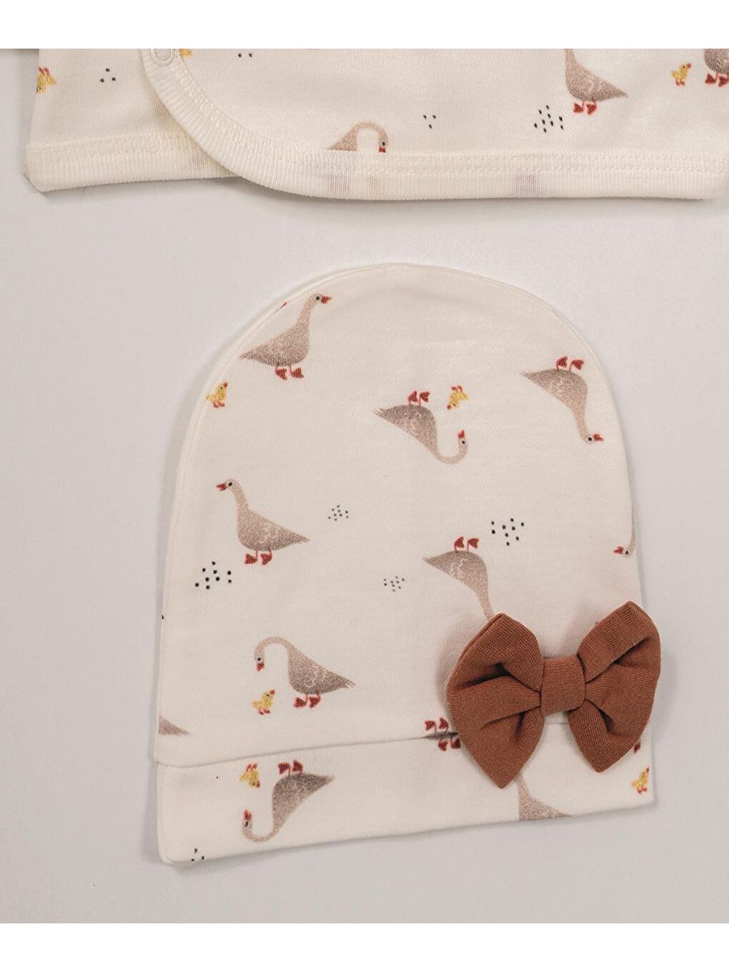 Karışık Happy Duck Tema Kruvaze Badi Set-2