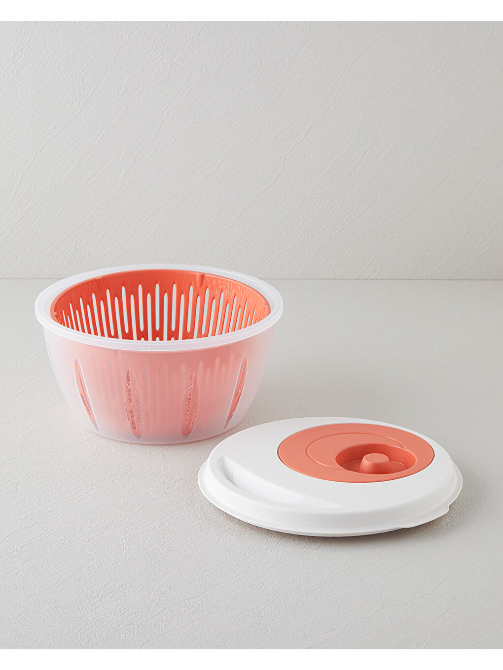 Alexi Plastik Salata Kurutucu Mutfak Gereci 25,6x25,6x14,2 cm Turuncu-1