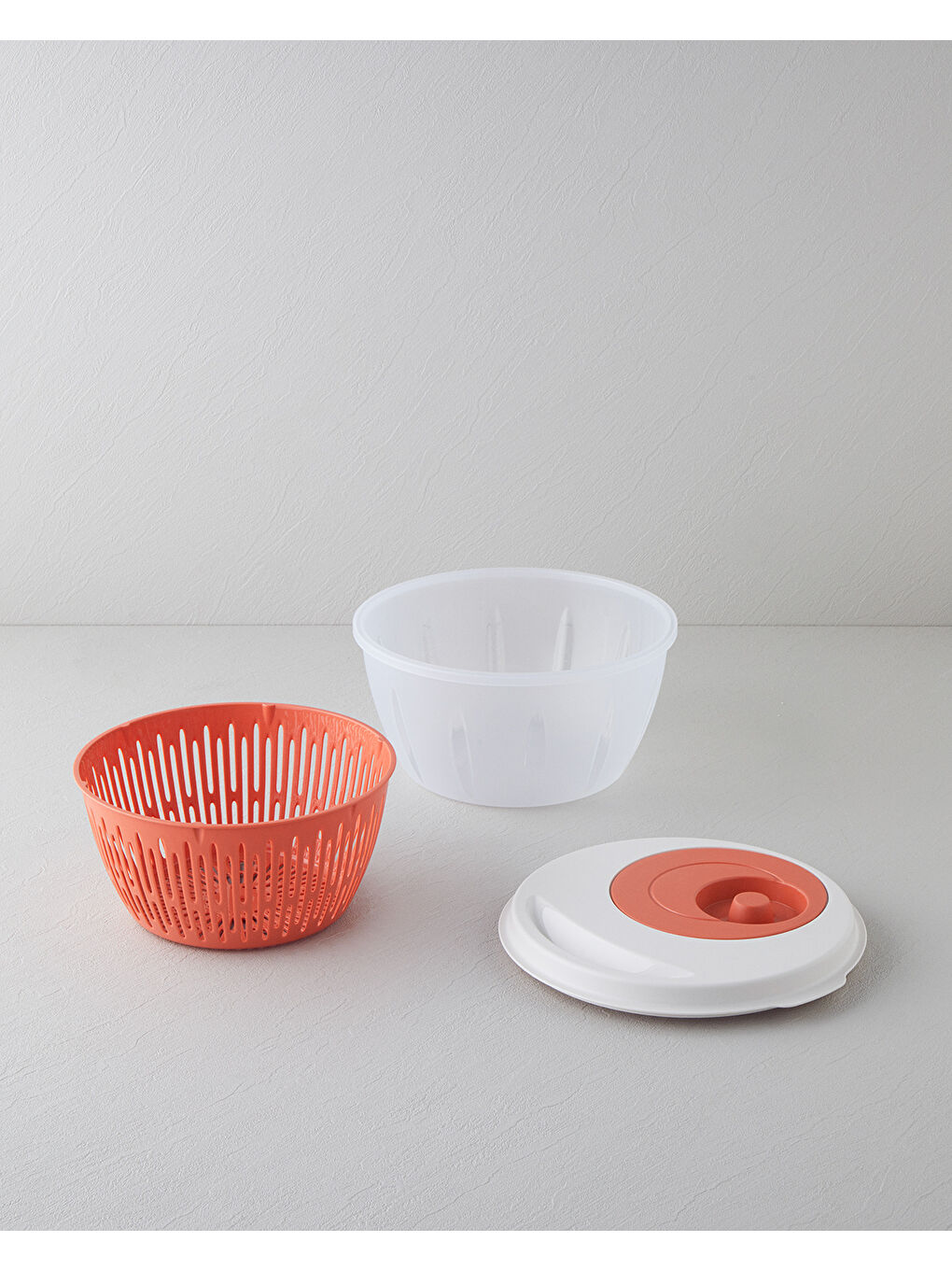 Alexi Plastik Salata Kurutucu Mutfak Gereci 25,6x25,6x14,2 cm Turuncu-2