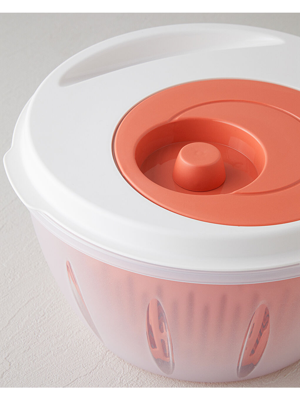 Alexi Plastik Salata Kurutucu Mutfak Gereci 25,6x25,6x14,2 cm Turuncu-3