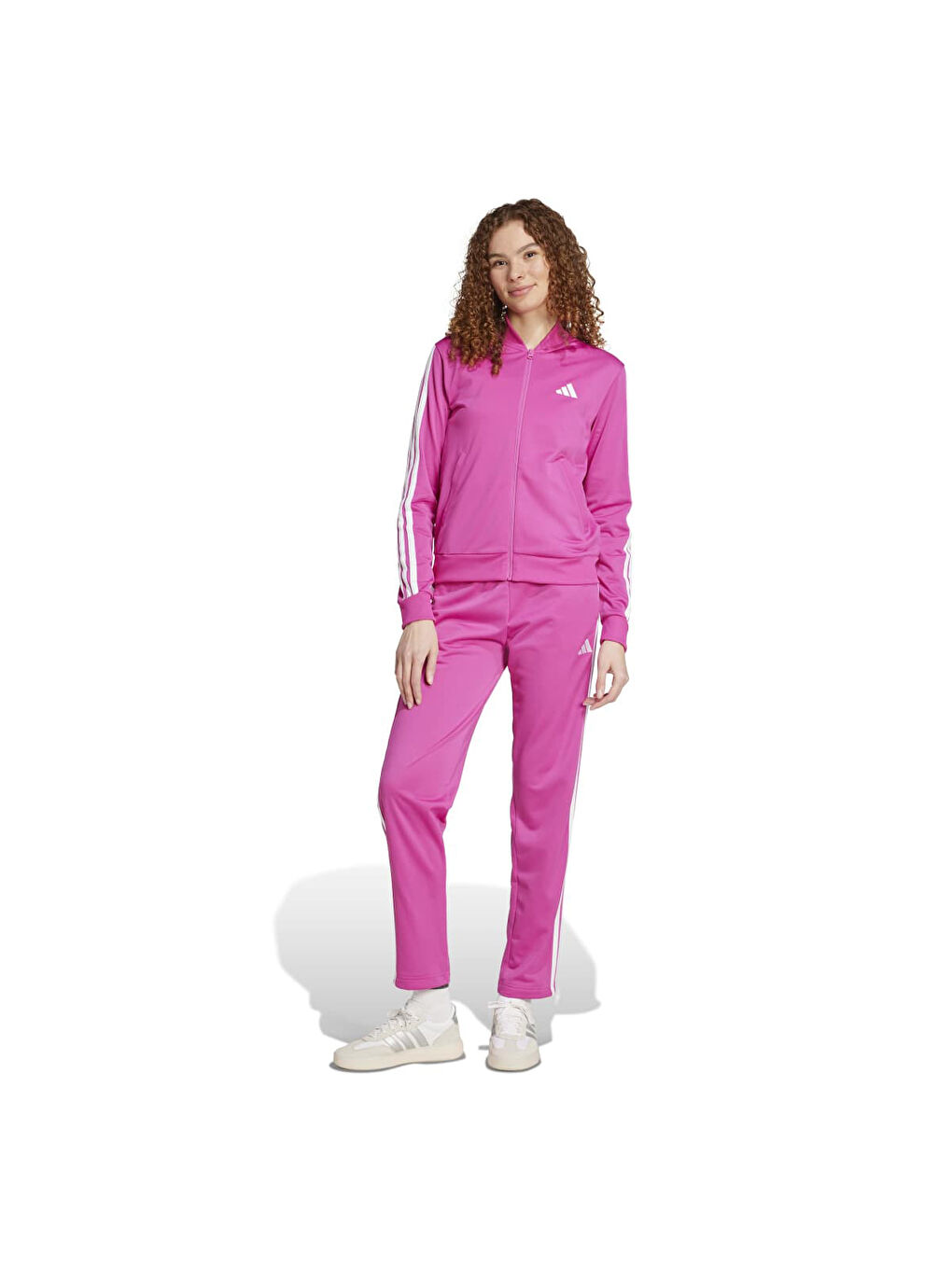 Essentials 3 Stripes Kadın Pembe Eşofman Takımı