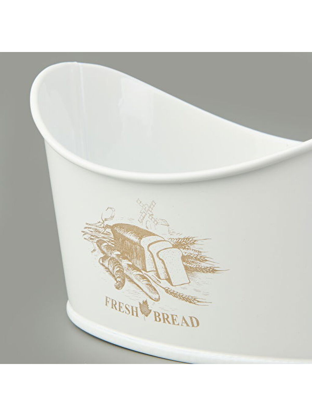 Kayık Ekmeklik - Beyaz - 24x18,5 cm-2