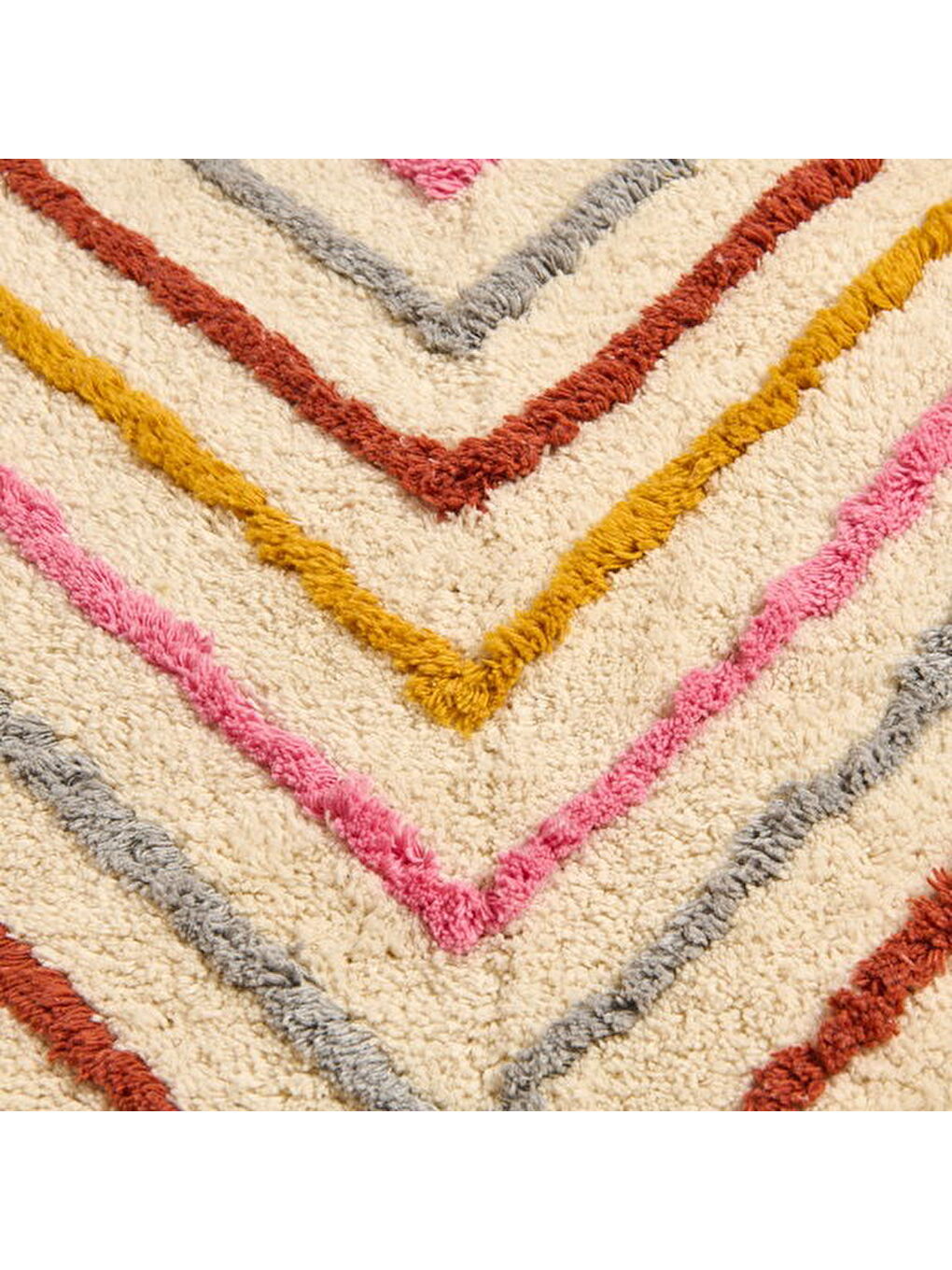 Soft Tufting Nora Banyo Paspası - Ekru / Renkli - 60x90 cm-3