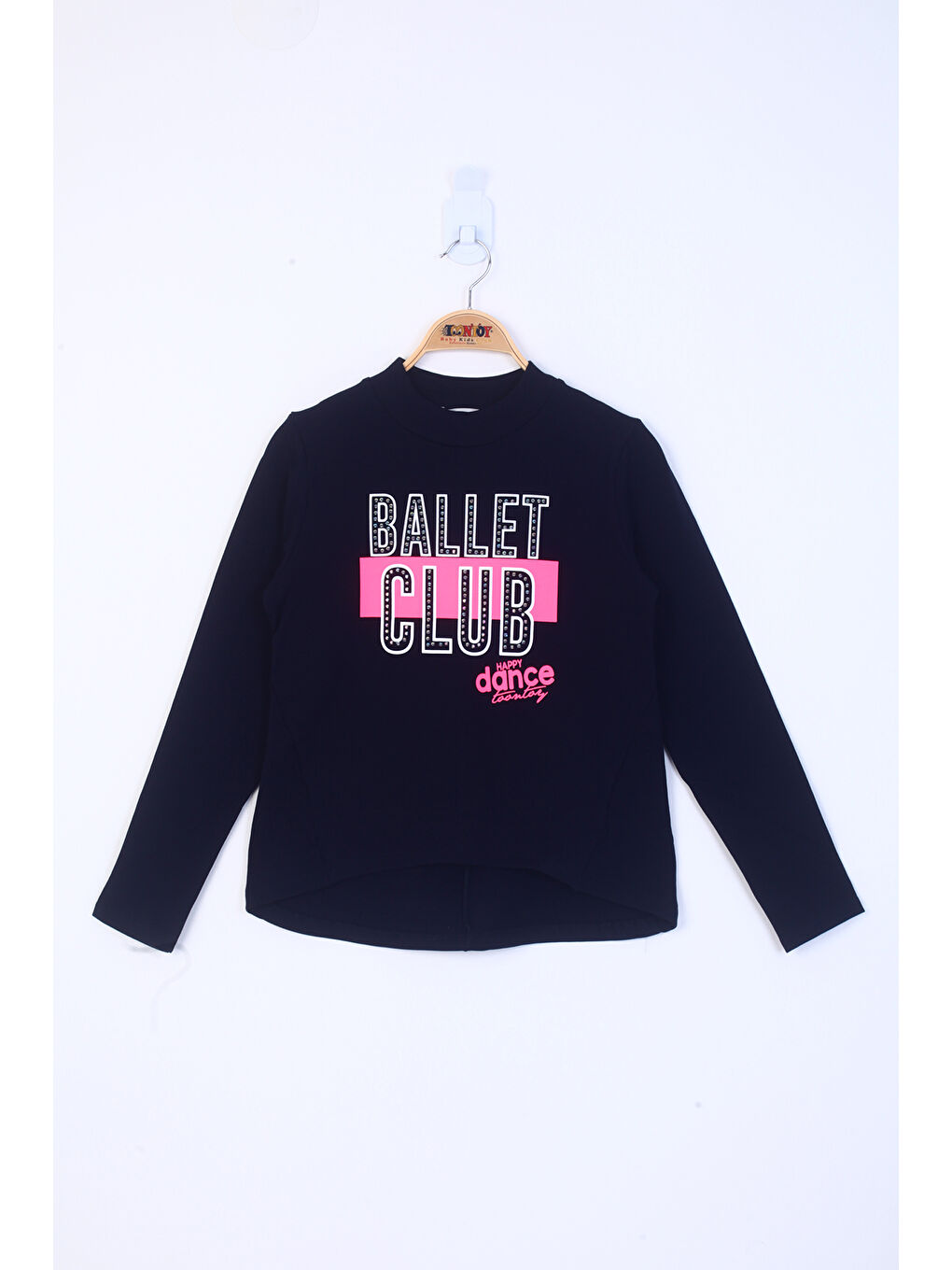 Toontoykids Lacivert Kız Çocuk Ballet Club Baskılı Sweatshirt