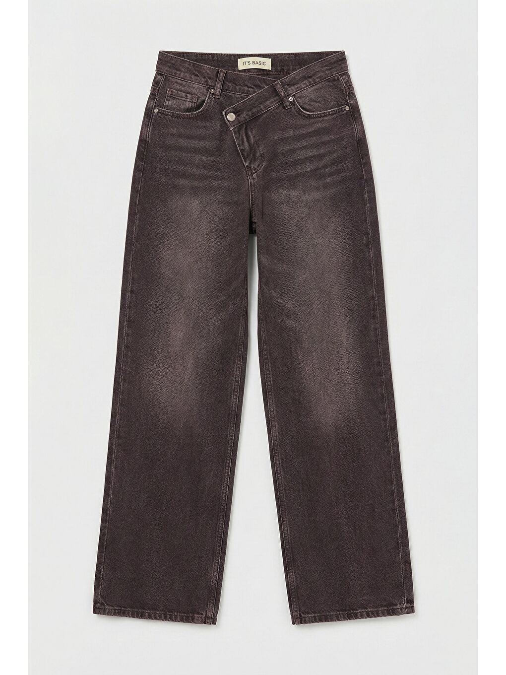 Kahverengi Kadın Koyu Kahve 2s6-16 Straight Fit Kemer Detaylı Özel Tasarım Denim Jean-5