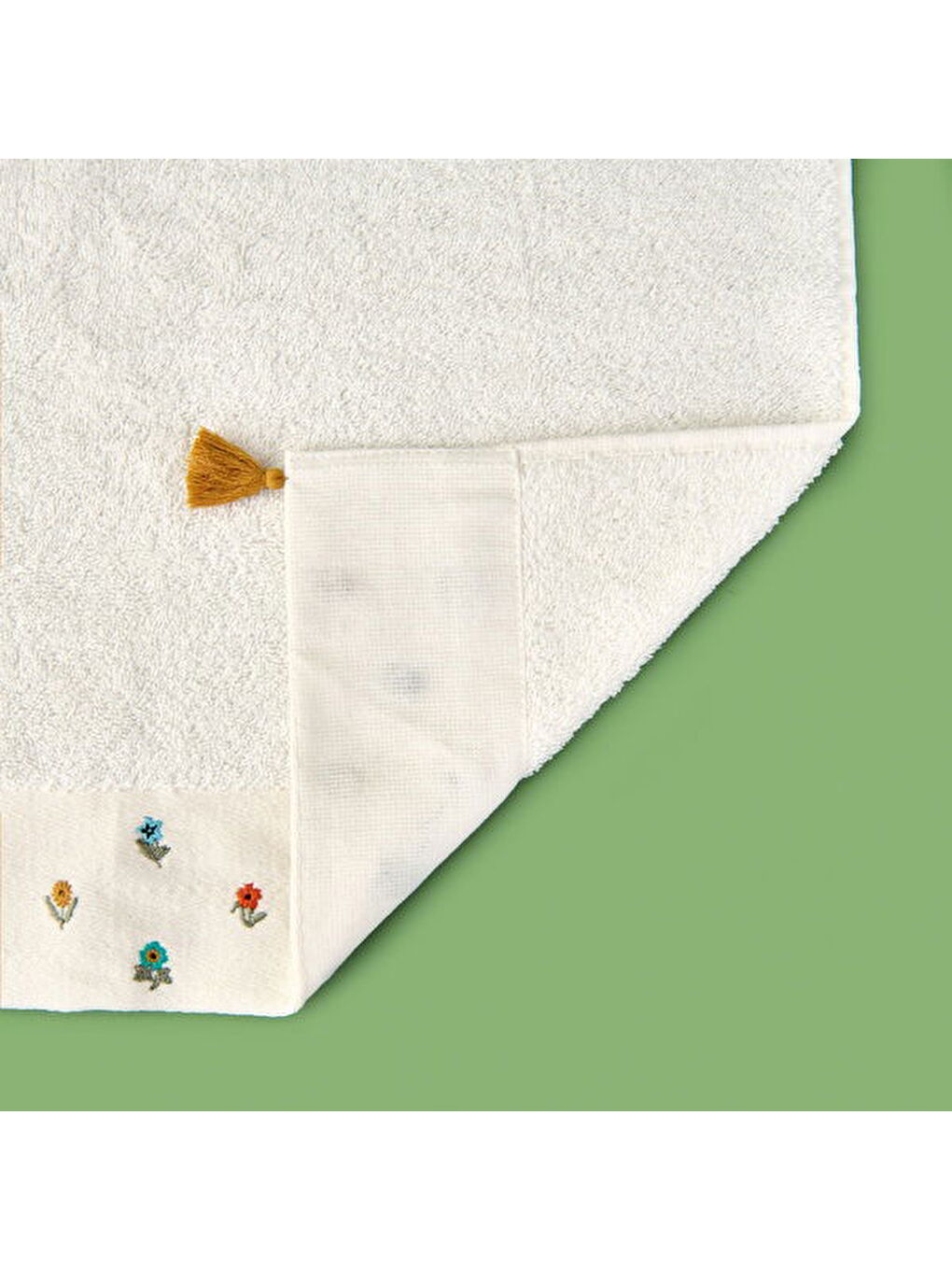 Soft Erbo Yüz Havlusu - Ekru - 50x90 cm-2