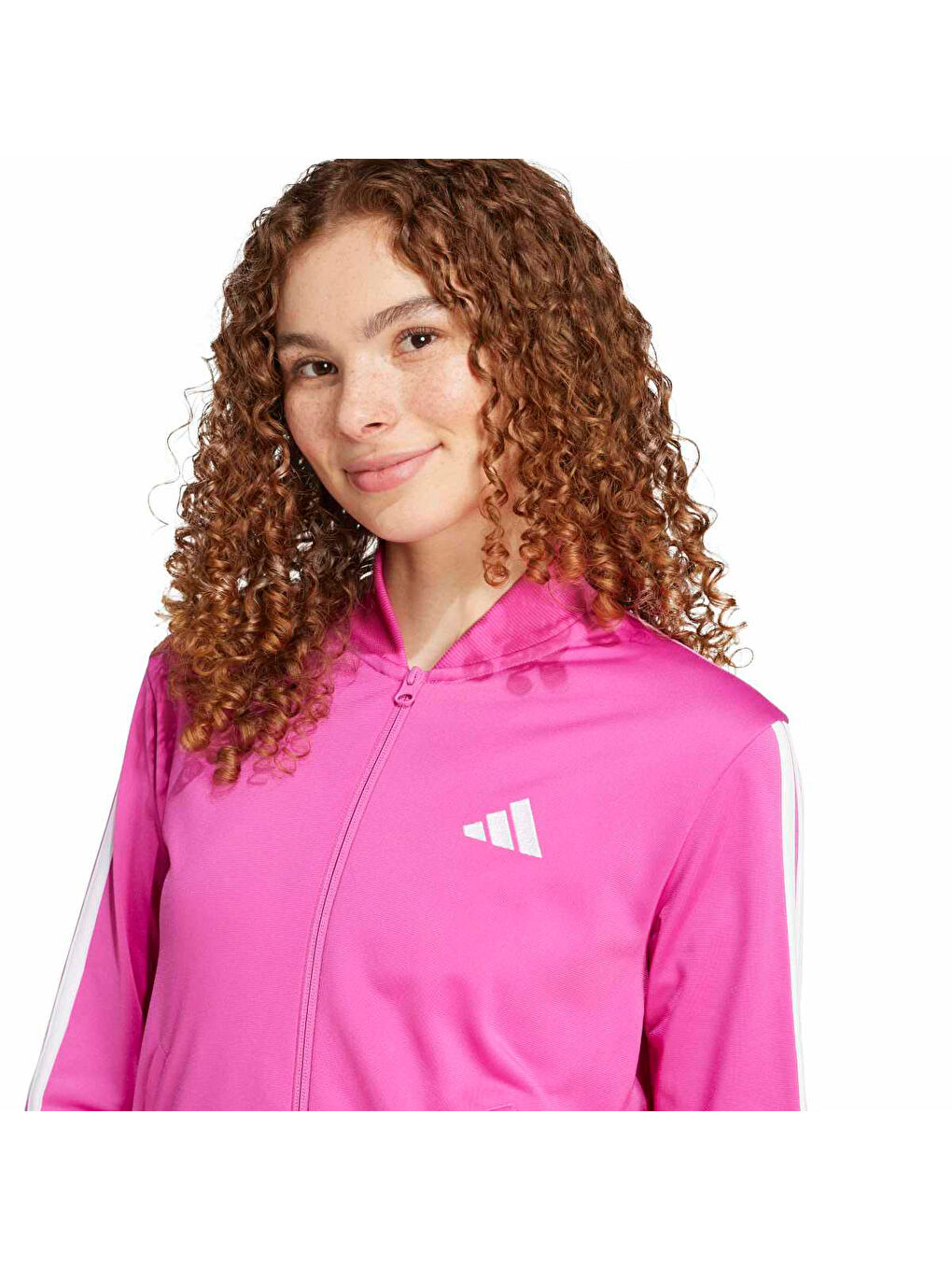 Essentials 3 Stripes Kadın Pembe Eşofman Takımı-2