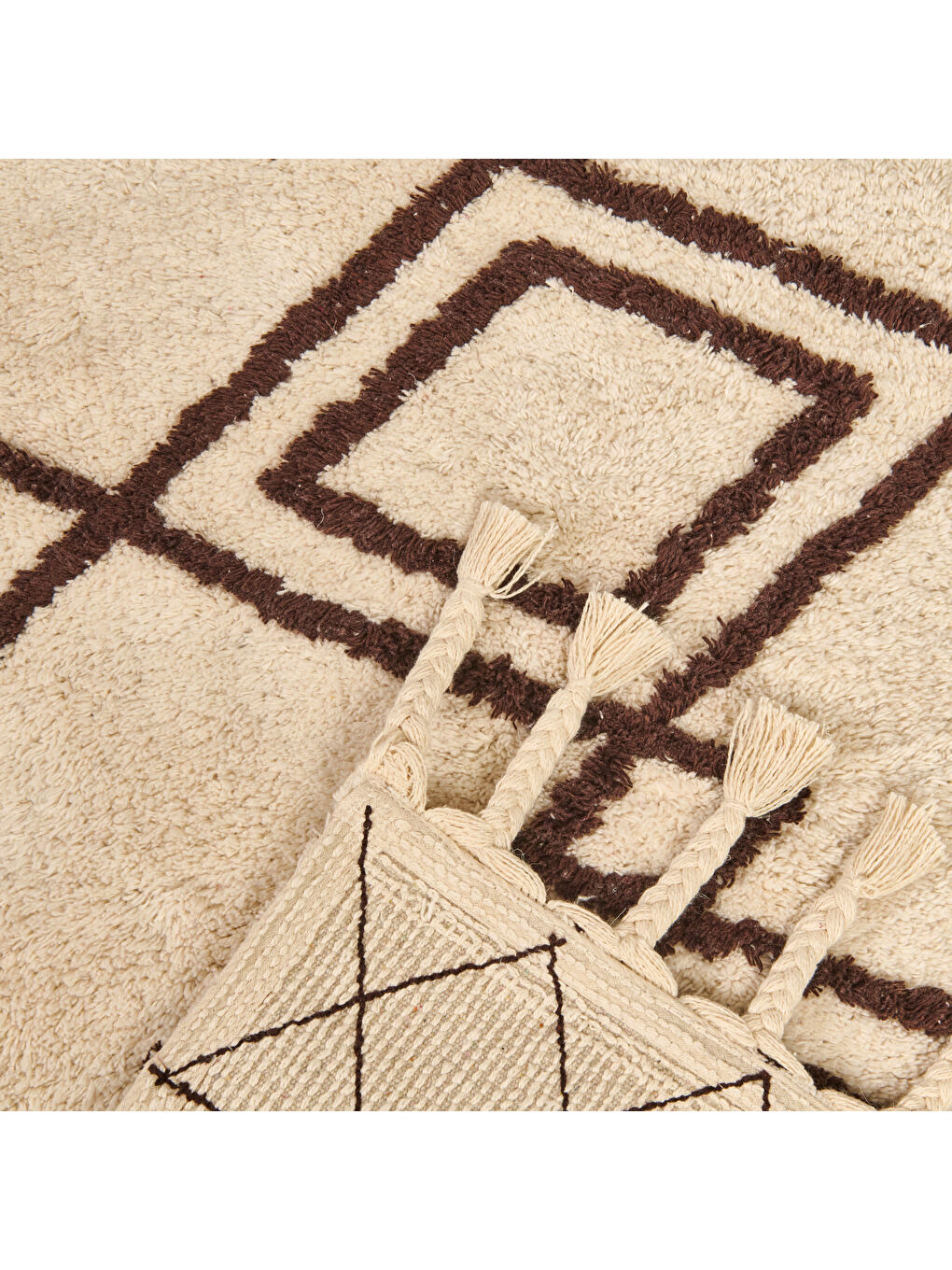 Soft Tufting Nora Banyo Paspası - Ekru / Renkli - 60x90 cm-6