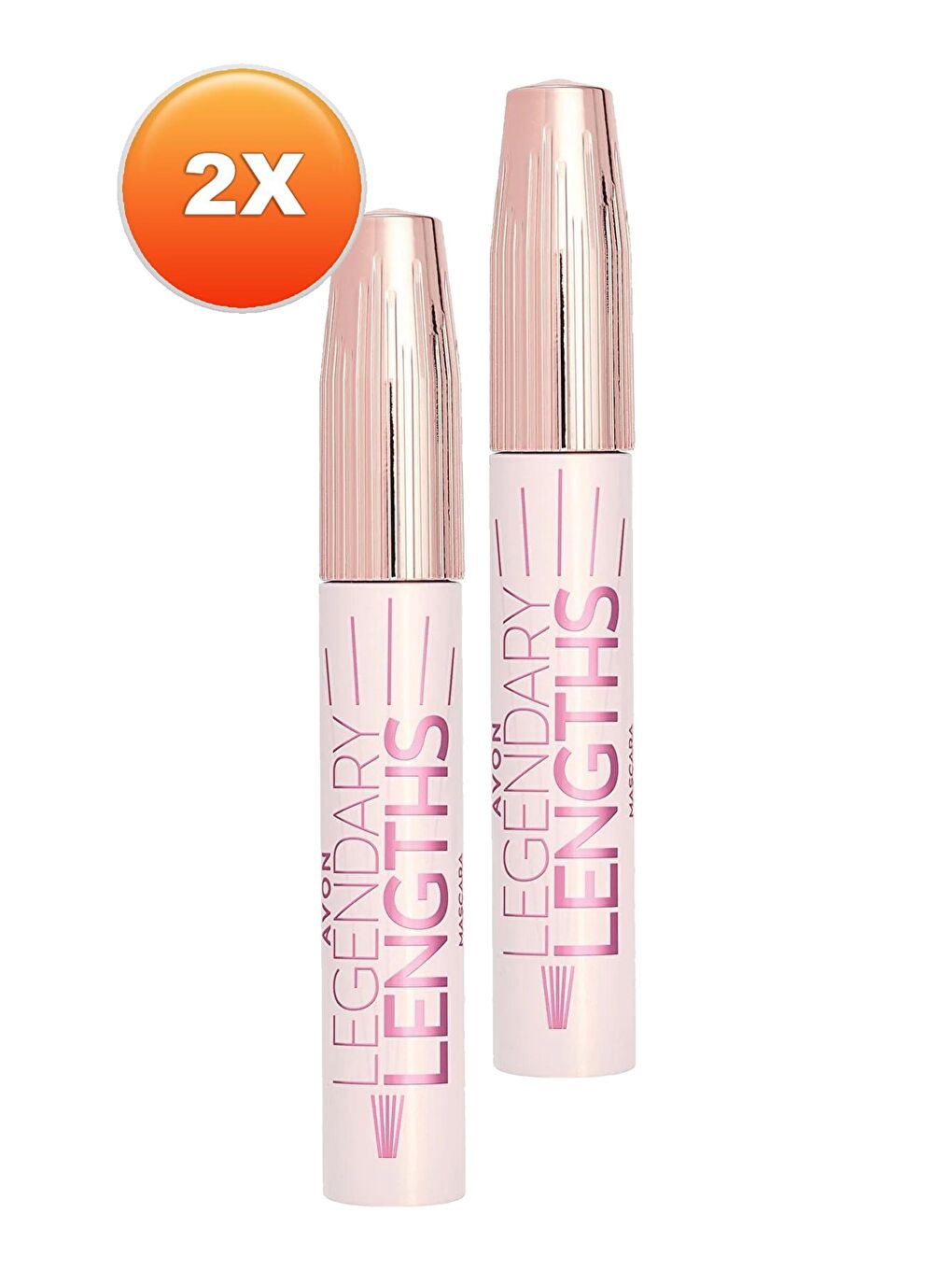 AVON Renksiz Legendary Lengths Hacim ve Uzunluk Veren Siyah Maskara 10 ml 2'li Set - 1