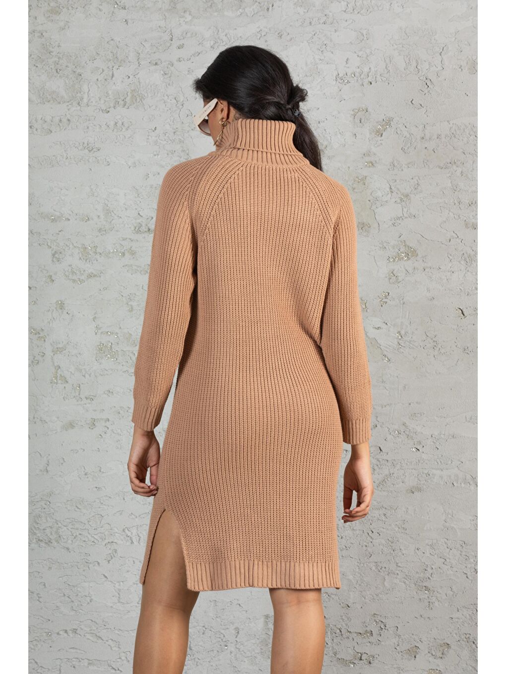 Sarı Kadın Triko Tunik 2688-3