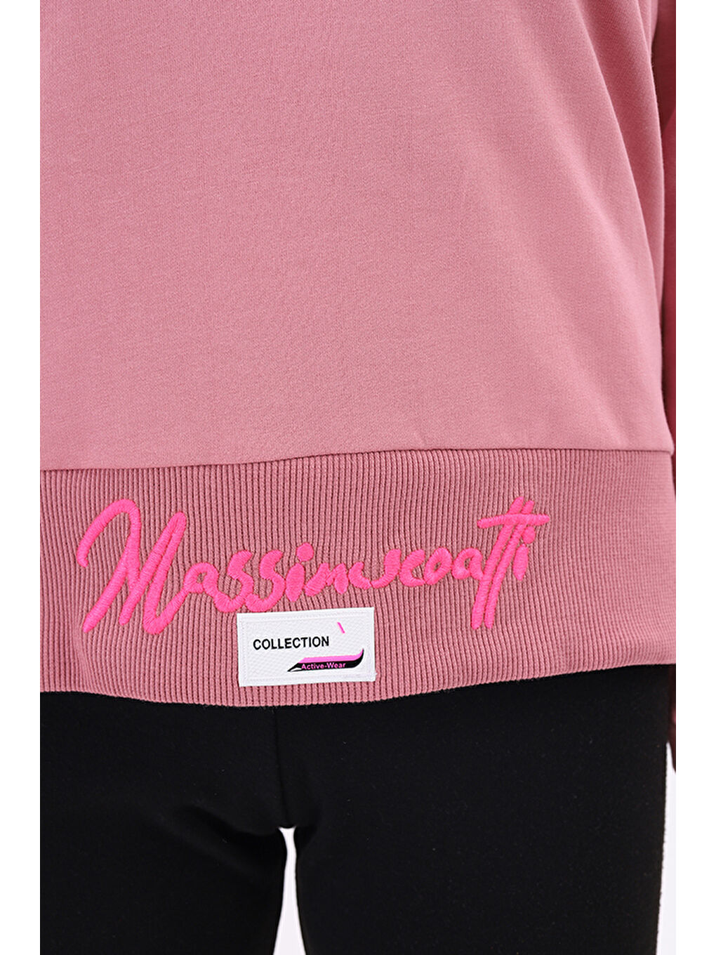 Pembe Kız Çocuk Nakışlı Sweatshirt-3