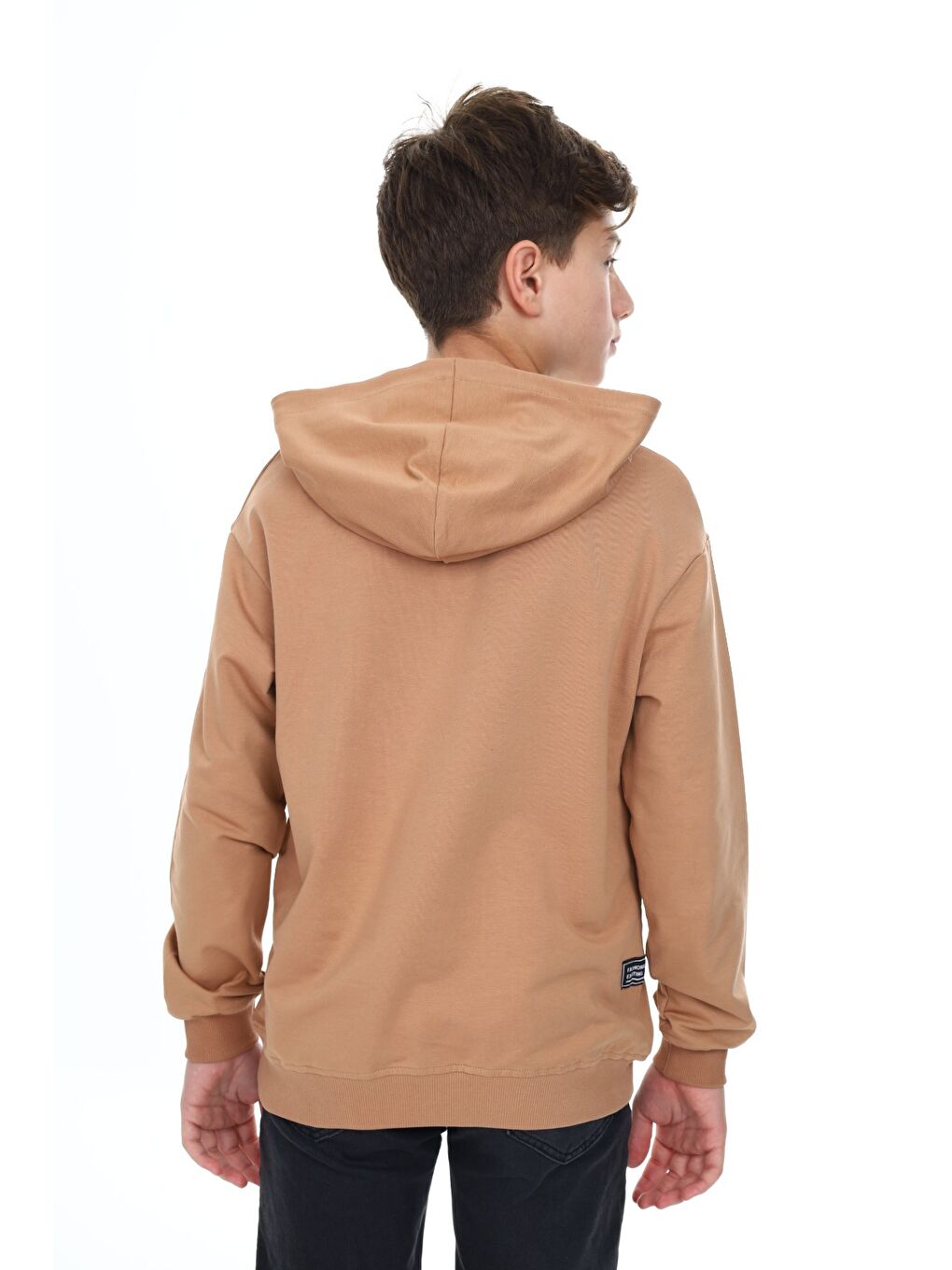 Kahverengi Erkek Çocuk Baskılı Sweatshirt-3