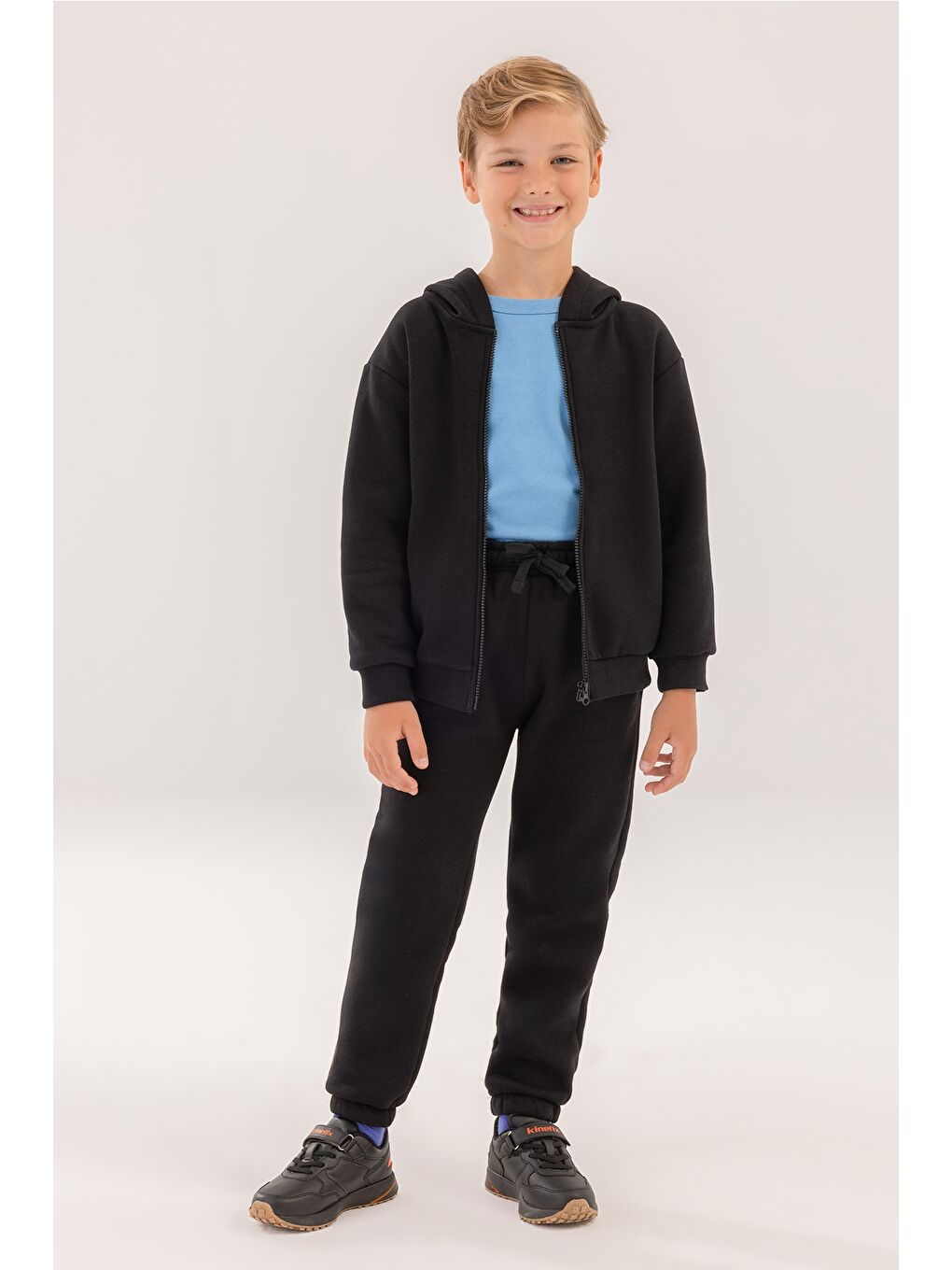 KU BASIC 22KDS06 4PR Siyah Erkek Çocuk Eşofman Altı-4