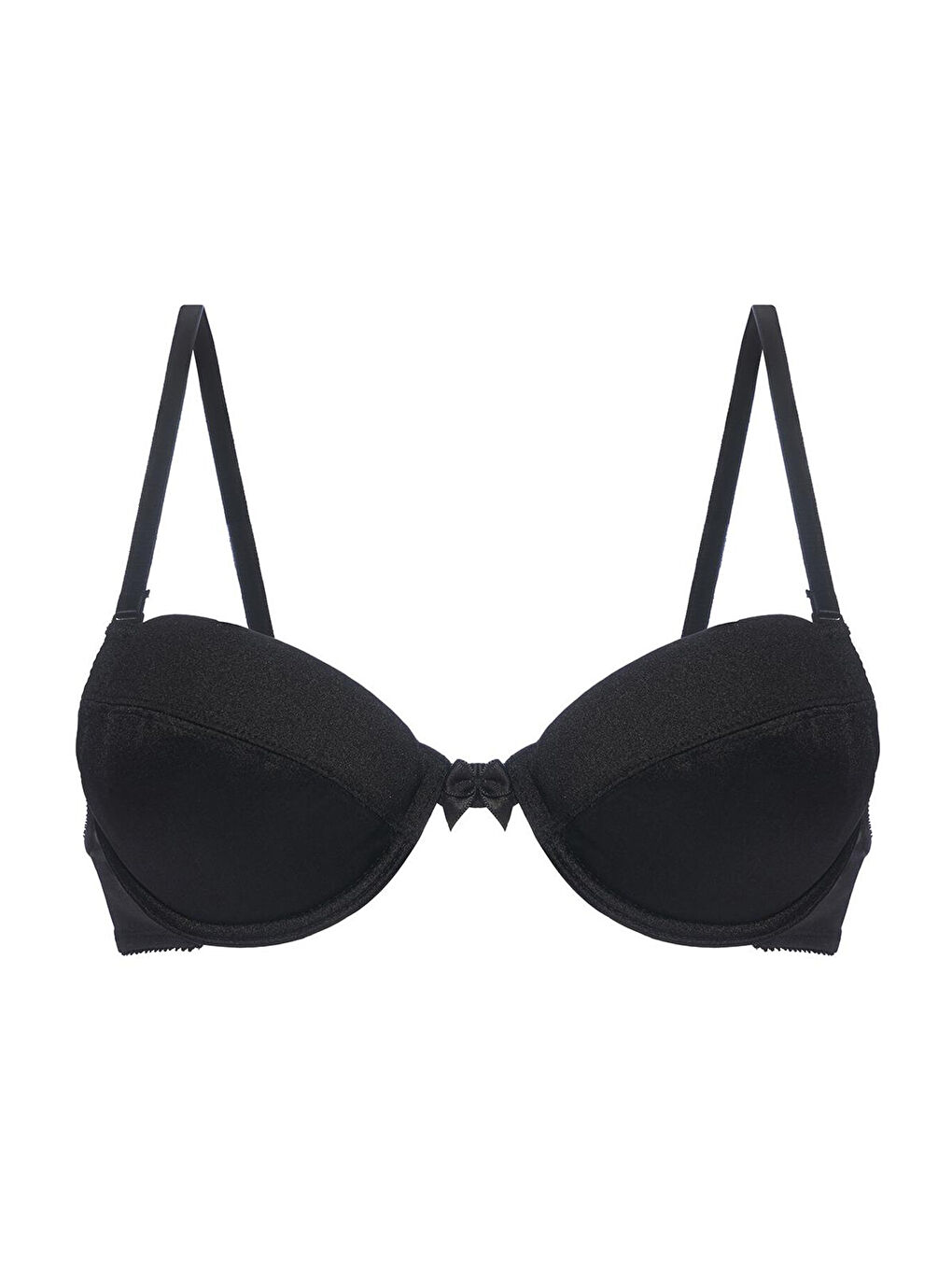 Siyah Çıkarılabilir Destekli Mikro Sütyen