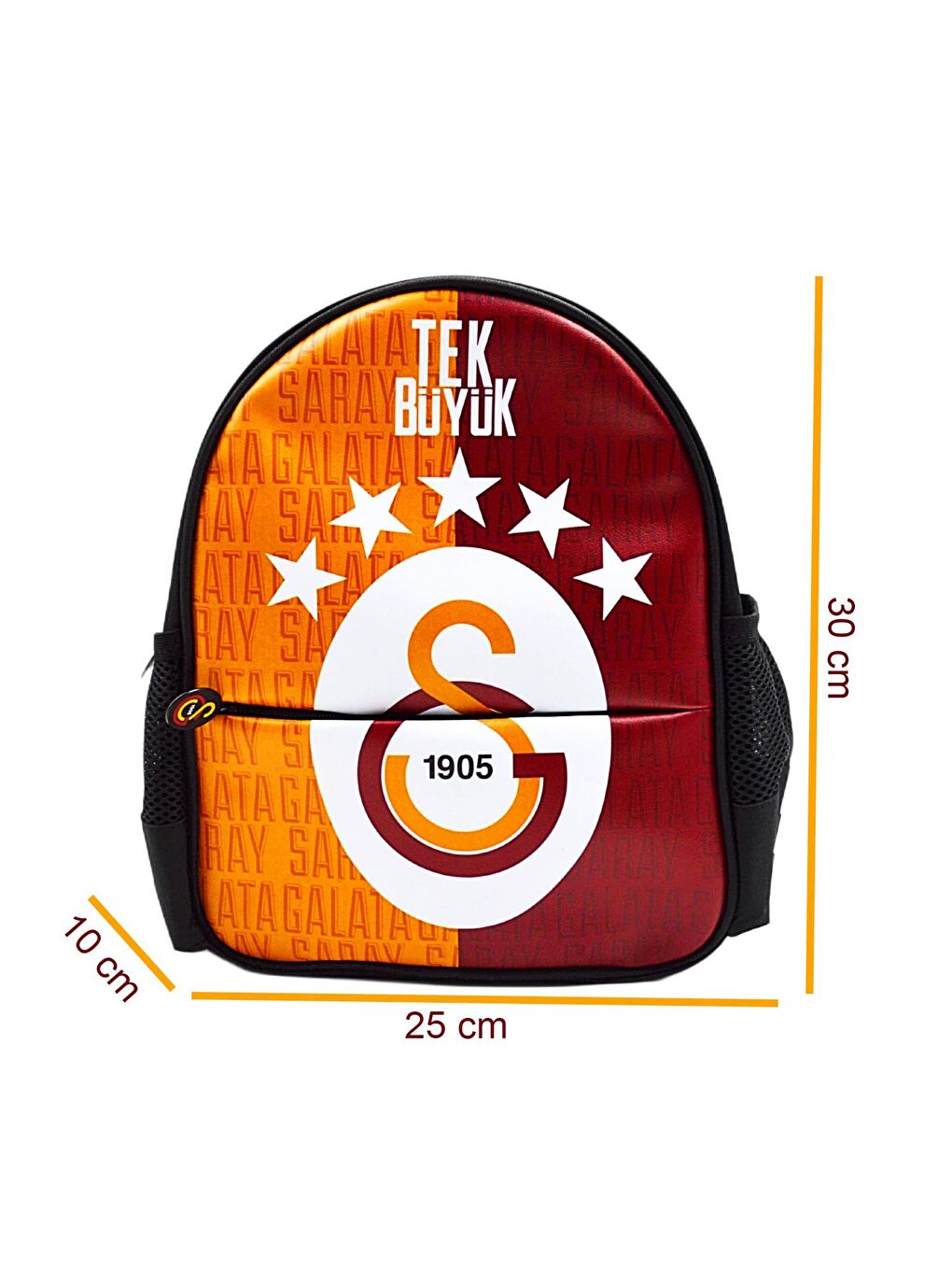 2 Bölmeli 5 Yıldızlı Tek Büyük Suni Deri Anaokulu Çantası + Kalemlik-2