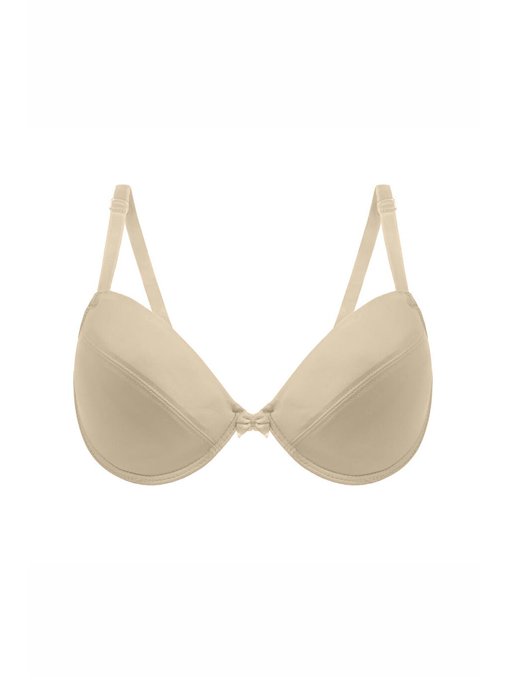 Bej Ten Rengi Çıkarılabilir Destekli Mikro Sütyen