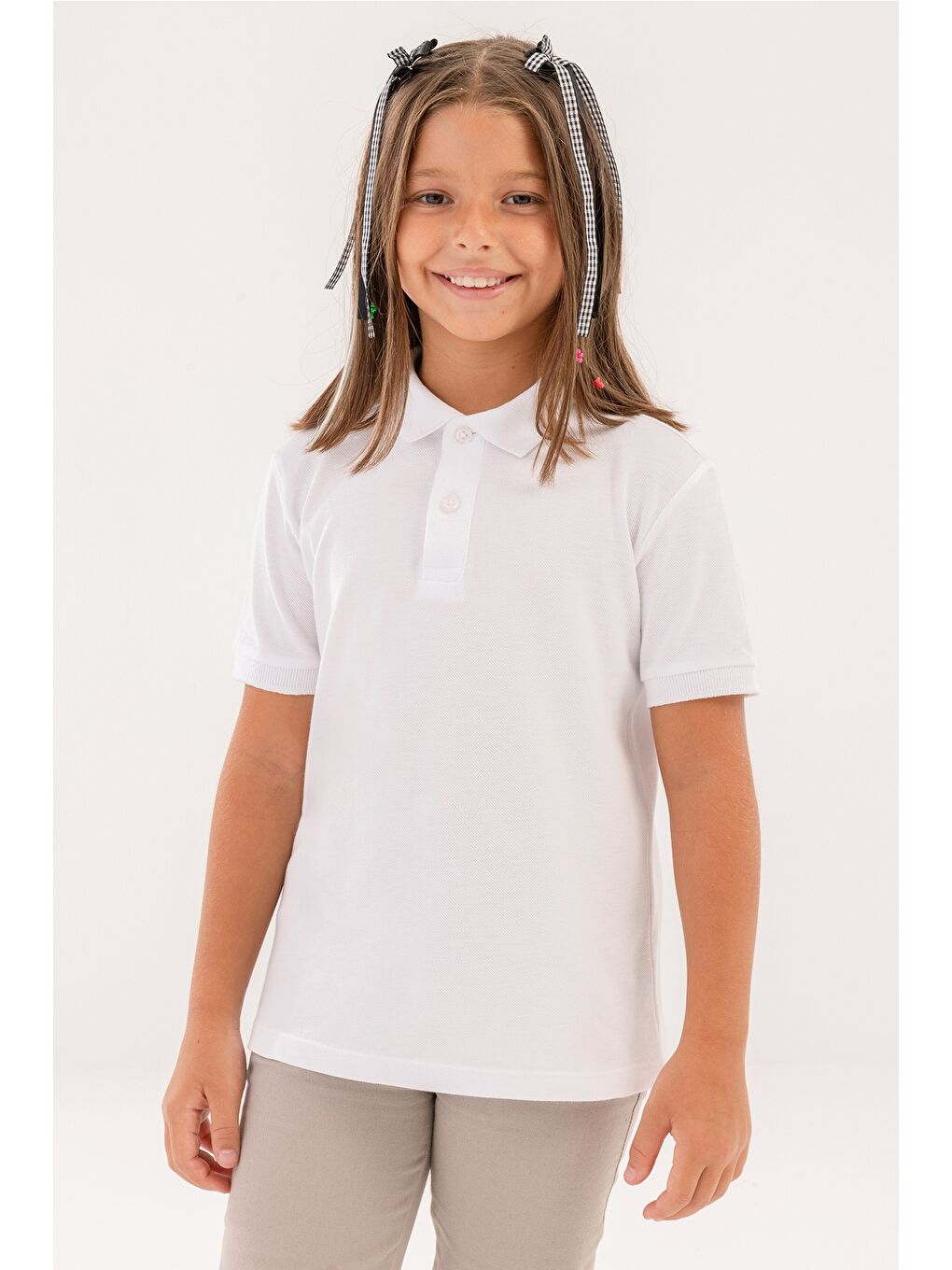 KU BASIC 11KDS03 4PR Beyaz Çocuk Kısa Kol T-Shirt-1