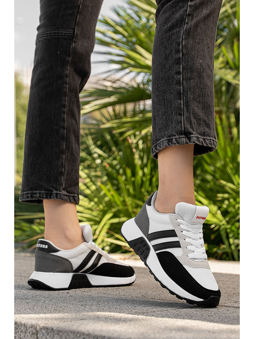 Gri Günlük Ortopedik Kadın Sneaker Spor Ayakkabı-1