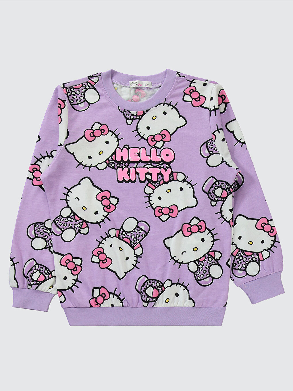 Civil Mor Hello Kitty Kız Çocuk 6-9 Yaş Pijama Takımı Dijital Lavanta - 2