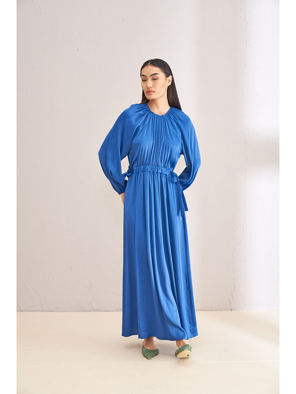 Mavi STEALLA LACİVERT ELBİSE 2144-2