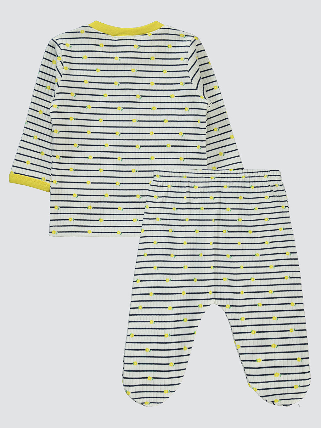 Civil Baby Kız Bebek Pijama Takımı 1-6 Ay Sarı - 1