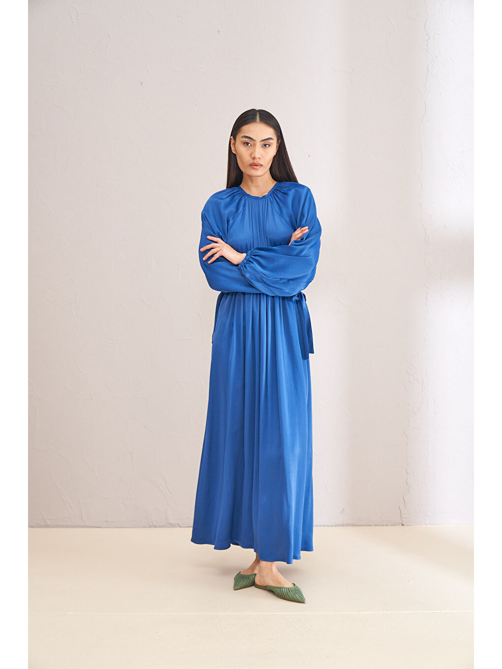 Mavi STEALLA LACİVERT ELBİSE 2144-3