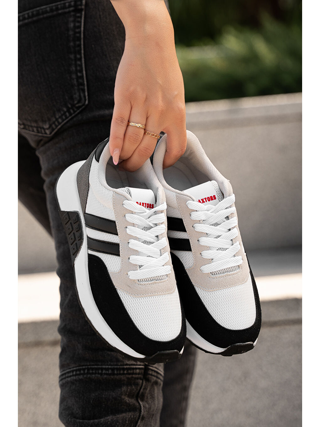 Gri Günlük Ortopedik Kadın Sneaker Spor Ayakkabı-3