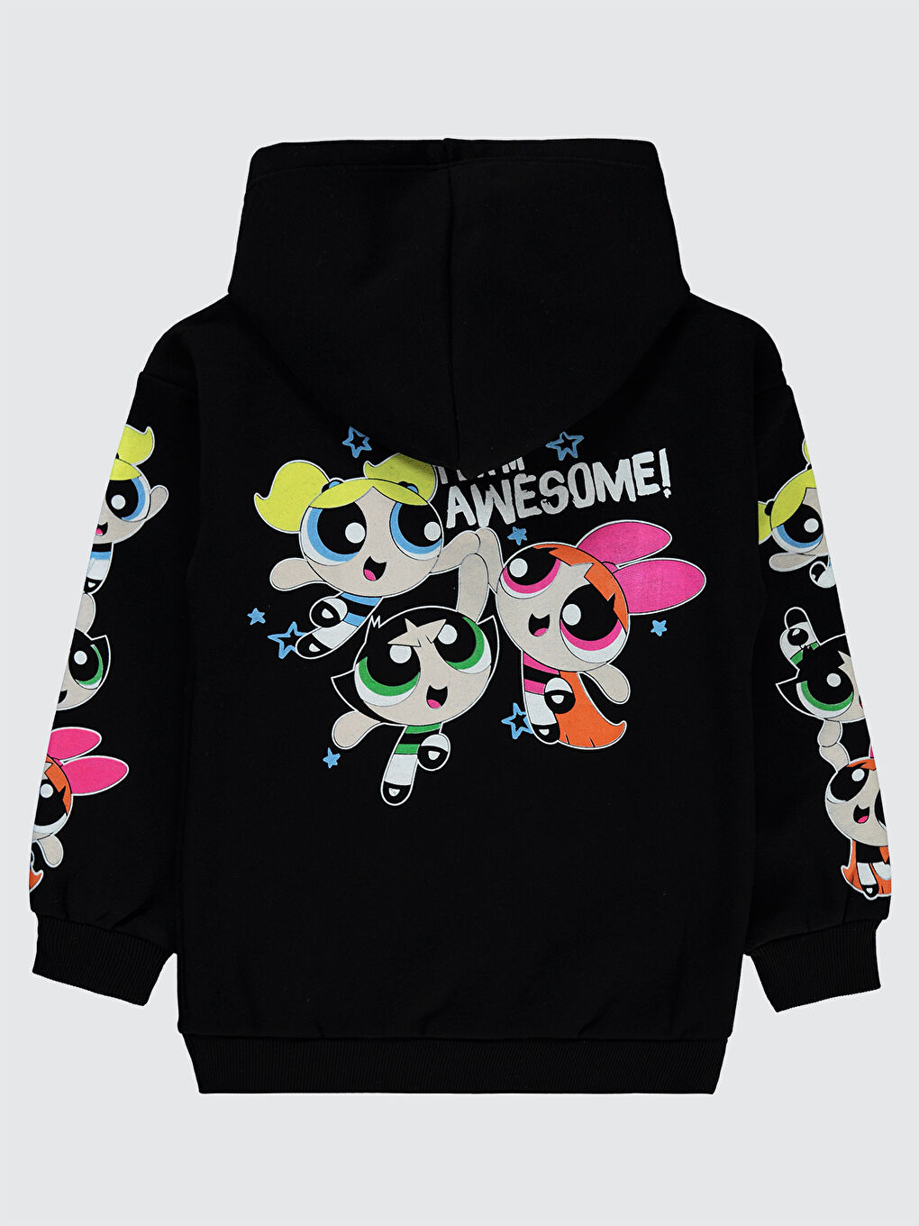 Civil Powerpuff Girls Kız Çocuk Sweatshirt 6-9 Yaş Siyah - 1