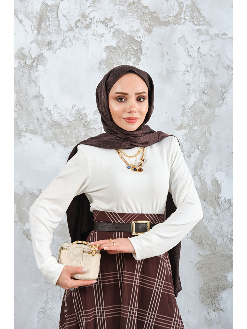 Kadın Uzun Kol Body Ekru-1