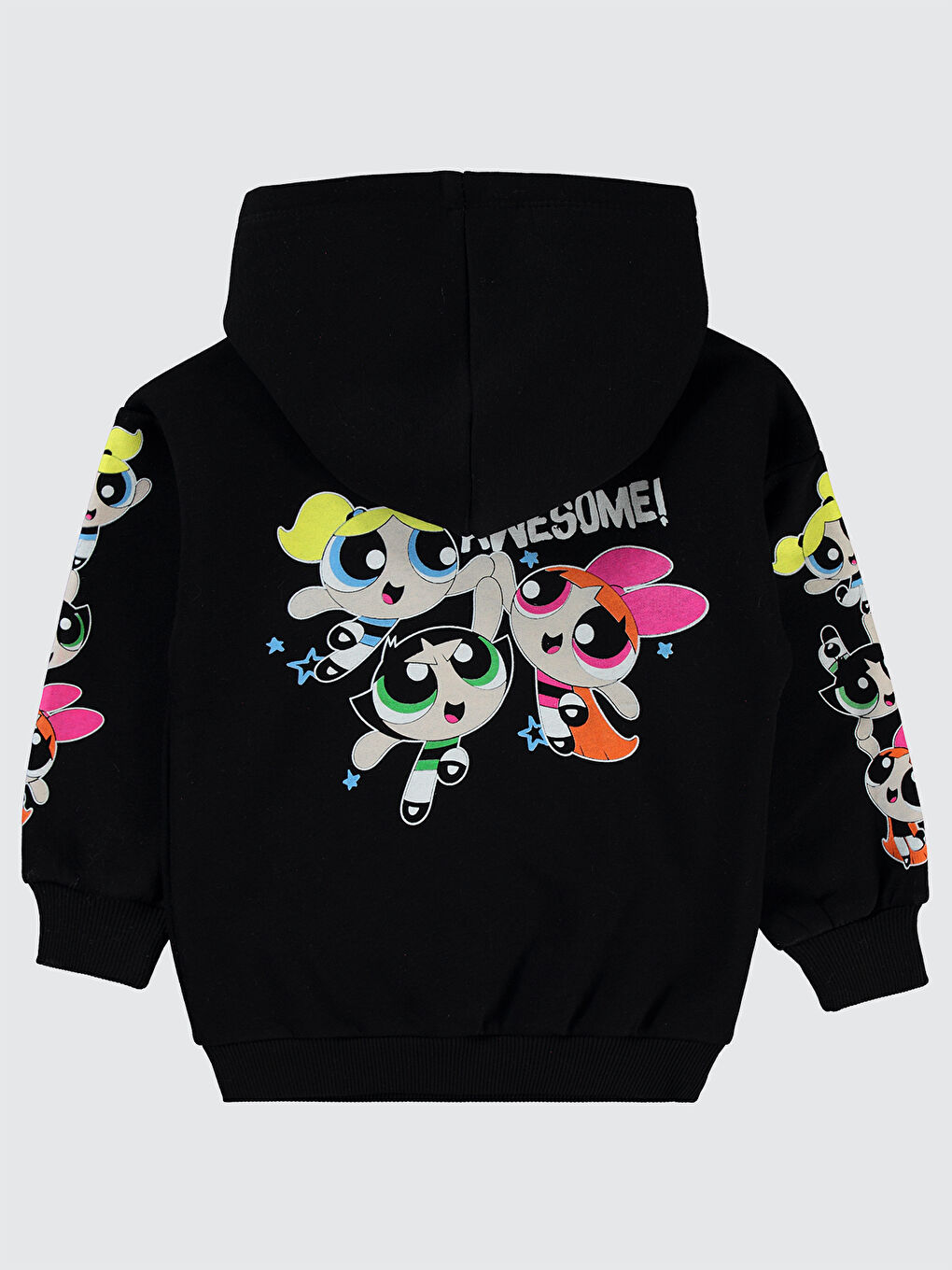 Civil Powerpuff Girls Kız Çocuk Sweatshirt 2-5 Yaş Siyah - 1