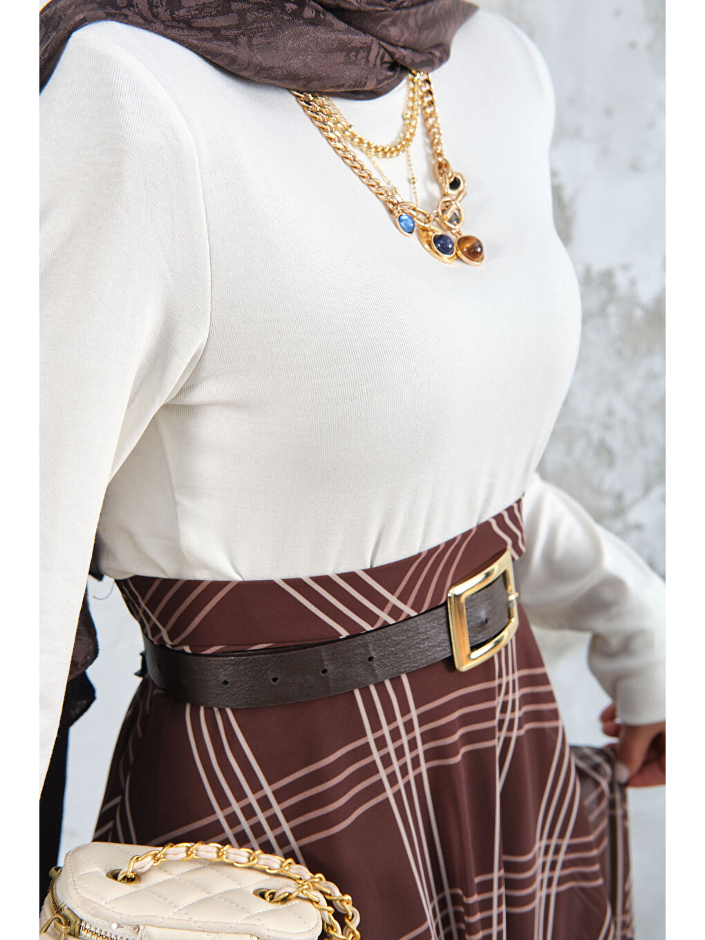 Kadın Uzun Kol Body Ekru-3