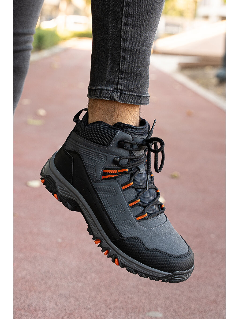 Gri D0888 Su Geçirmez Unisex Outdoor Trekking Bot-2