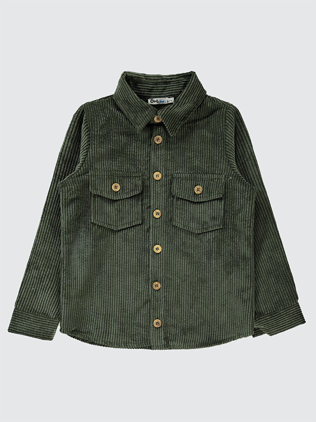 Boys Erkek Çocuk Gömlek 6-9 Yaş Haki