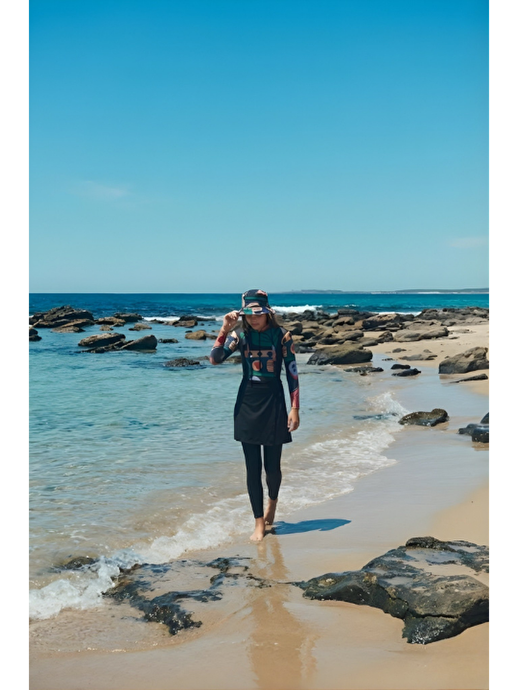 Yüzücü Mayo Tayt Etek 3lü Oyun Mayo Siyah-2