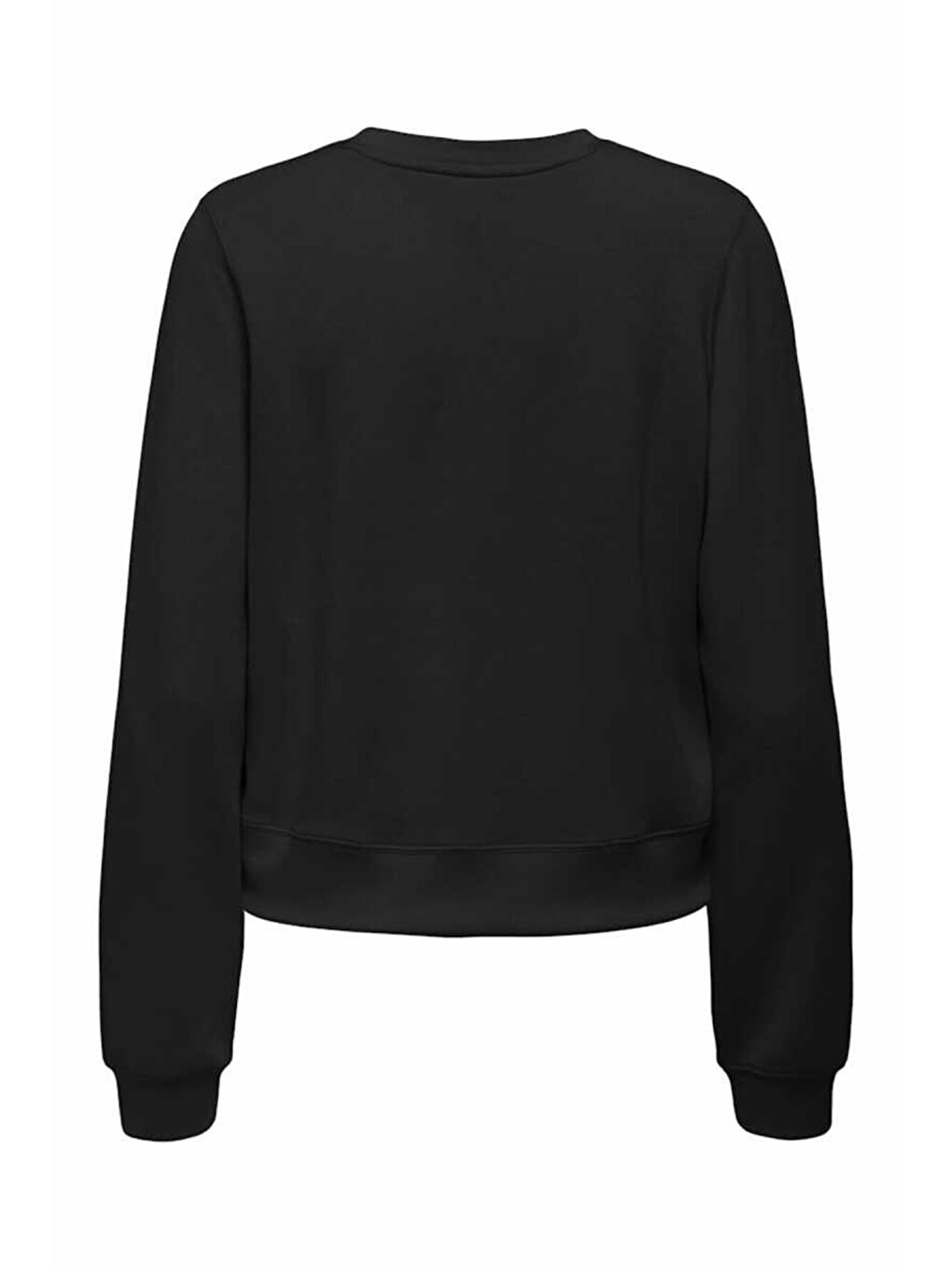 Siyah Onlmaya Pamuklu Regular Fit Bisiklet Yaka Sweat 15361163-1