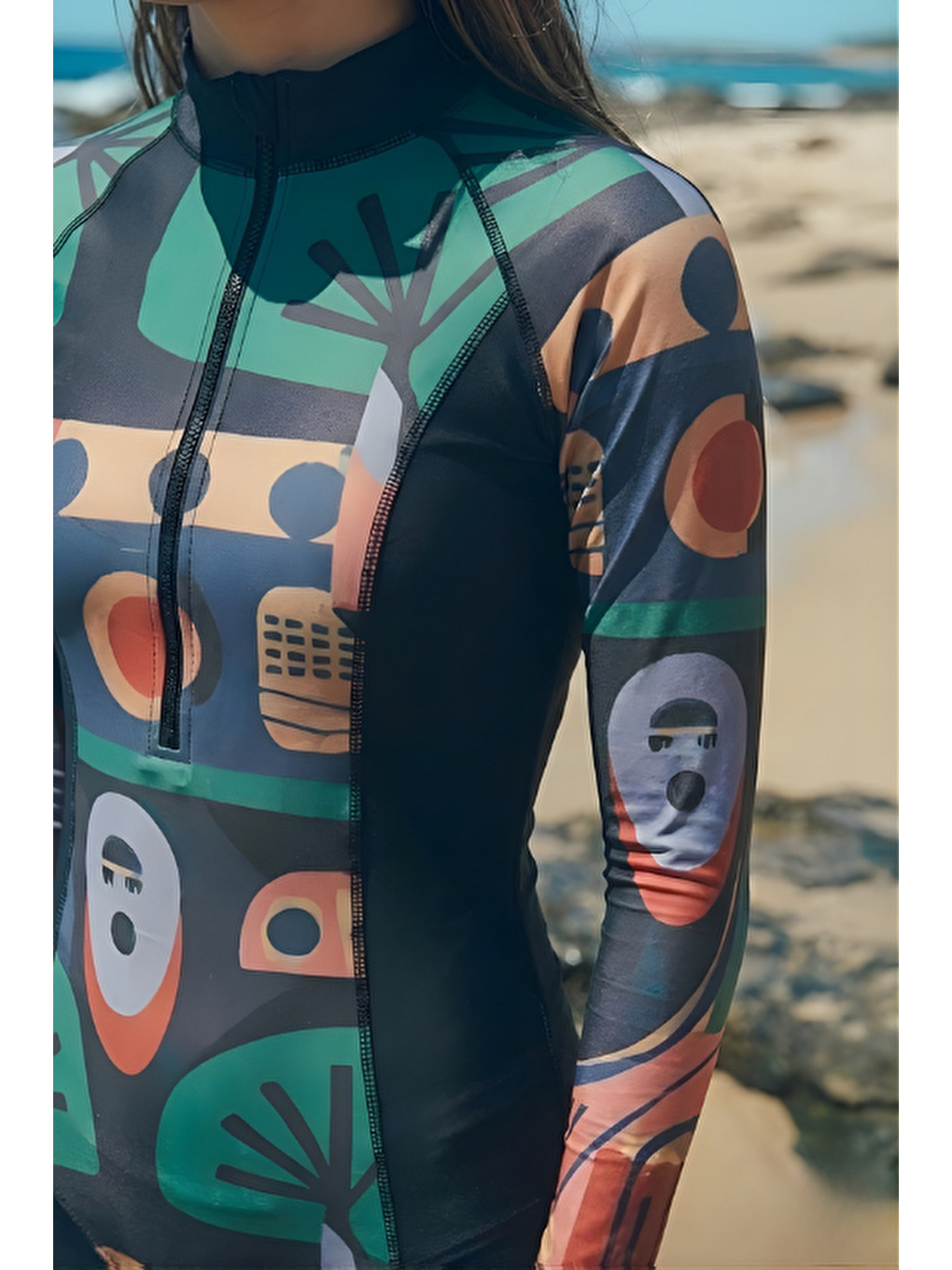 Yüzücü Mayo Tayt Etek 3lü Oyun Mayo Siyah-4