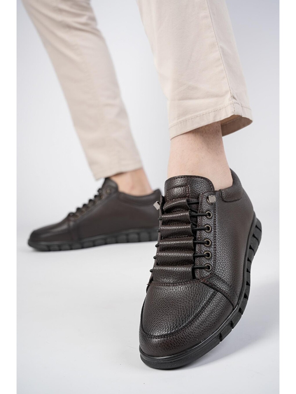Kahverengi Hunter Erkek Günlük Klasik Casual Rahat Ve Yumuşak Ayakkabı-3