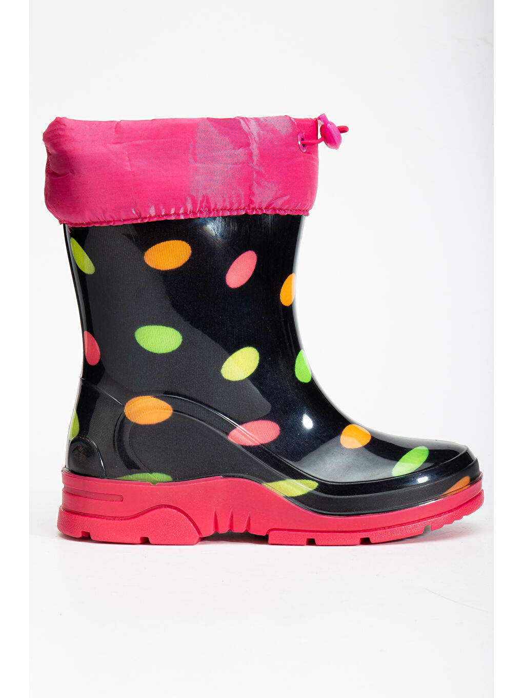 Pembe Arısan Termal Kürklü Soğuk Geçirmez Unisex Çocuk Çizme-1