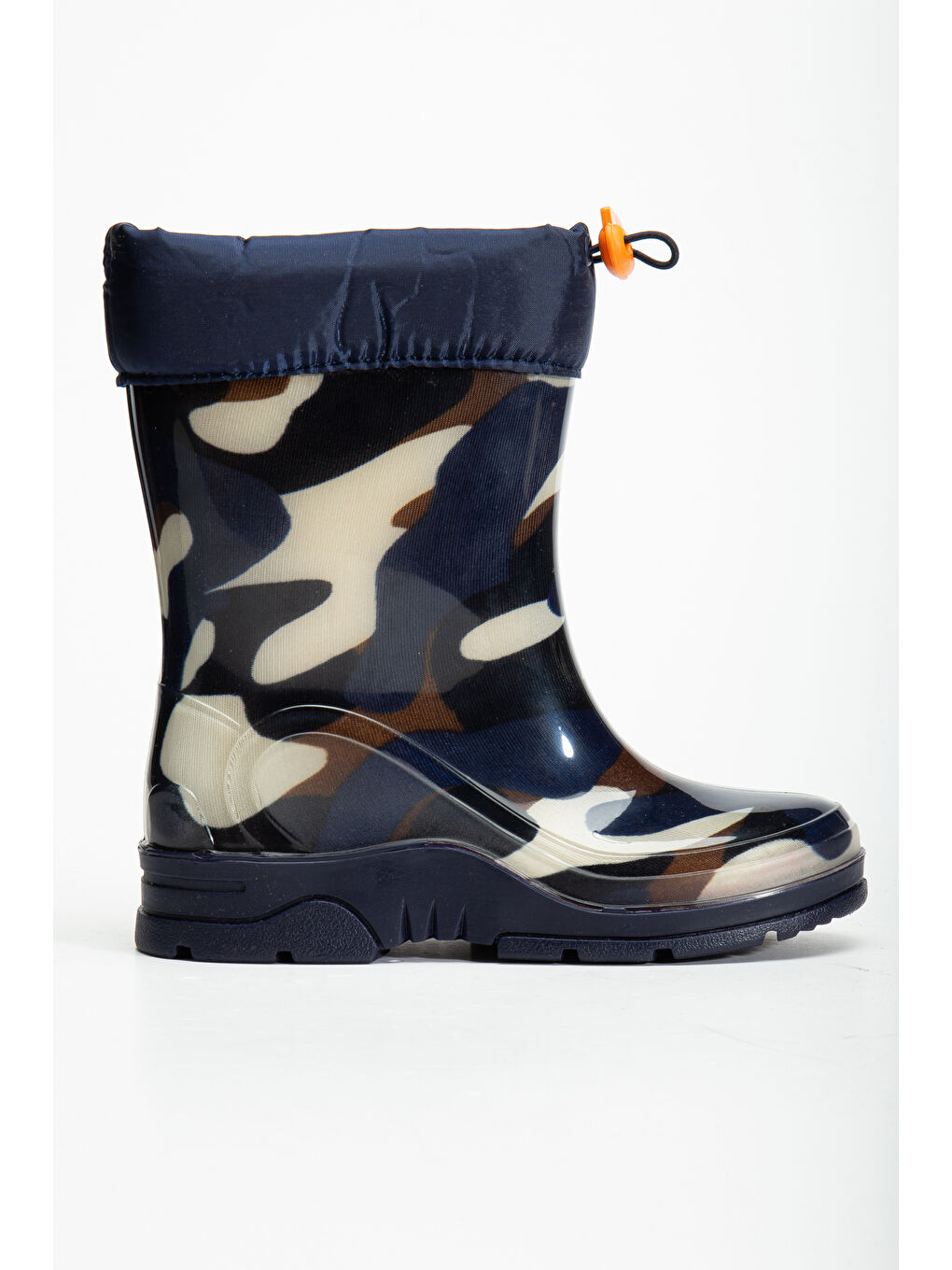 Lacivert Arısan Termal Kürklü Soğuk Geçirmez Unisex Çocuk Çizme-1