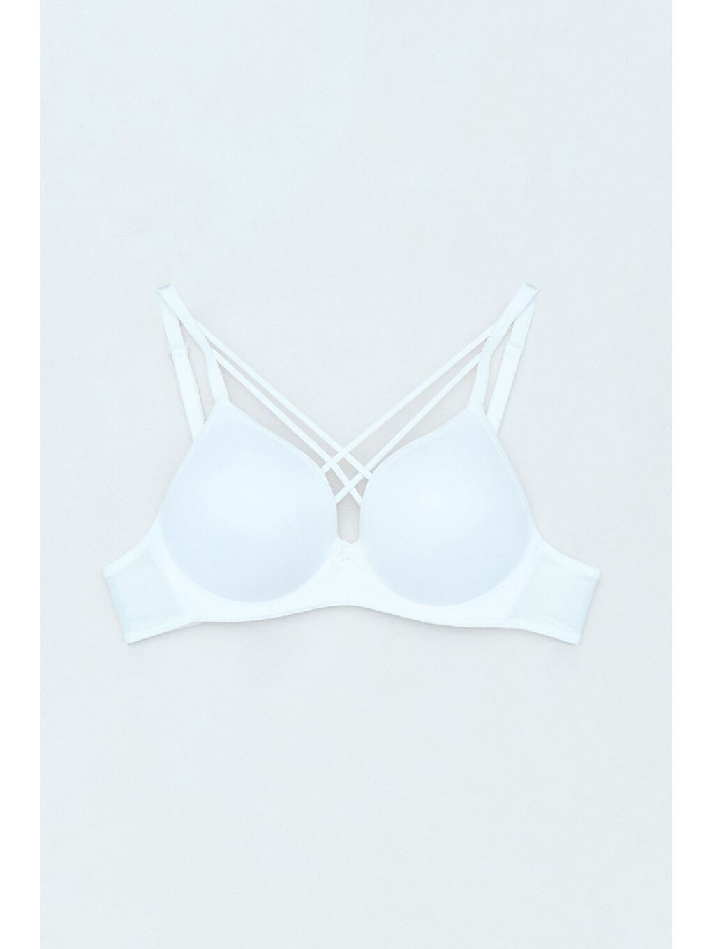 Ekru Destekli Çapraz Sütyen