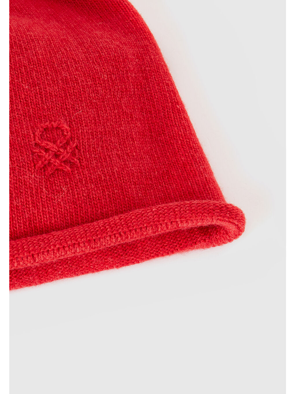 Kadın Bordo Yün ve Kaşmir Karışımlı Önü Logo Detaylı Bere-2