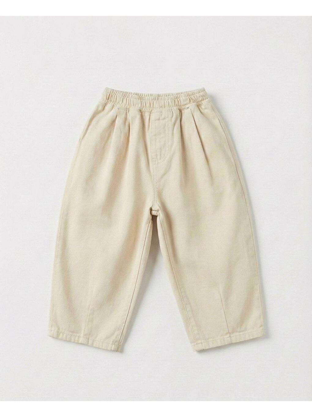 Ekru Unisex Çocuk Bej Yelek Ve Pantolon Takım-1