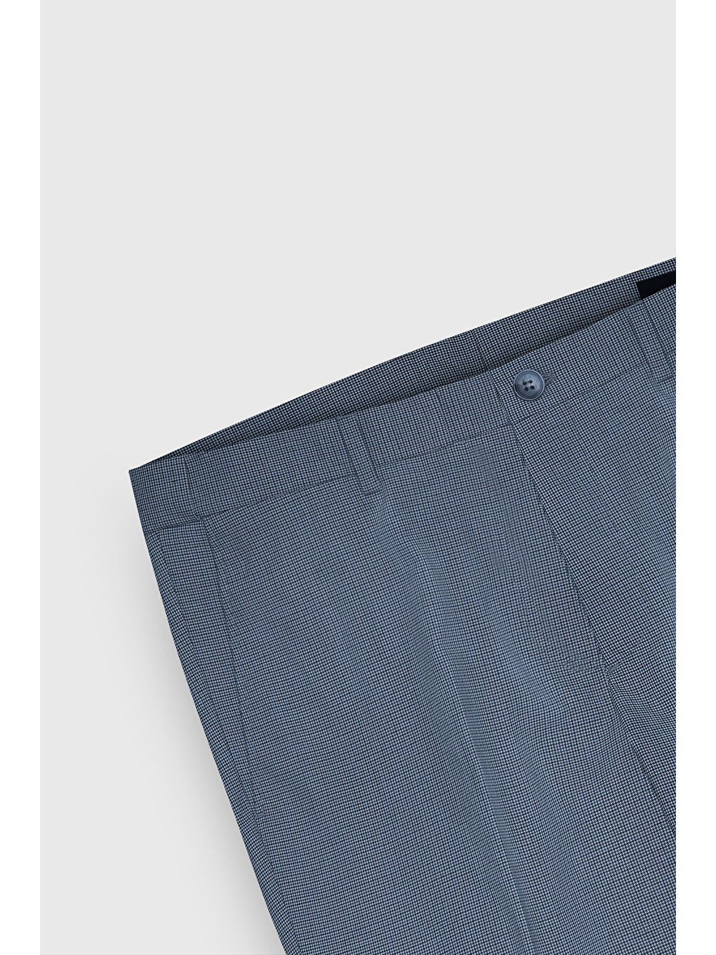 Erkek Koyu Mavi-Mavi Slim Fit Dar Kesim Yan Cepli Desenli Beli Lastikli Pantolon-7