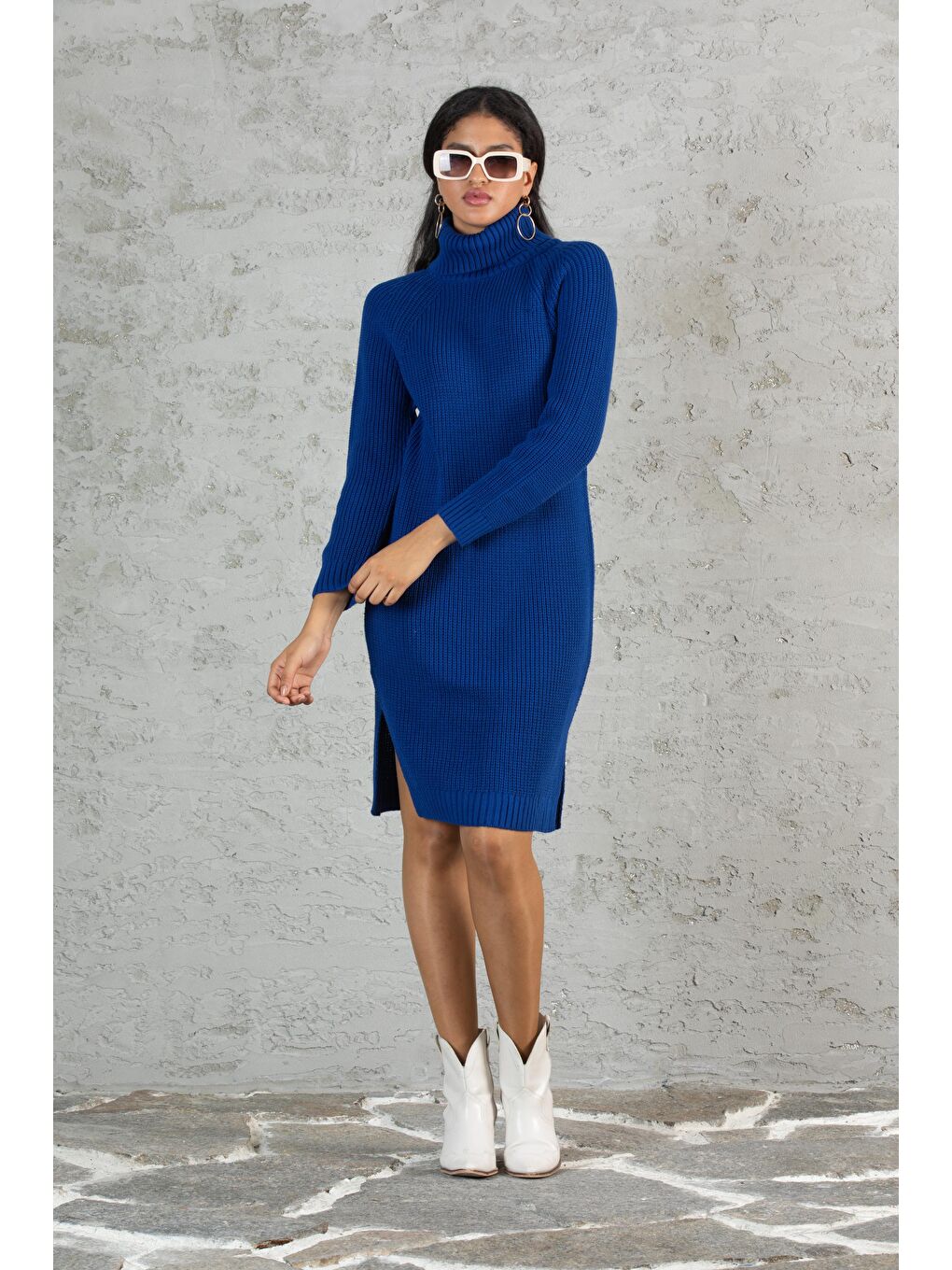 Mavi Kadın Triko Tunik 2688-4