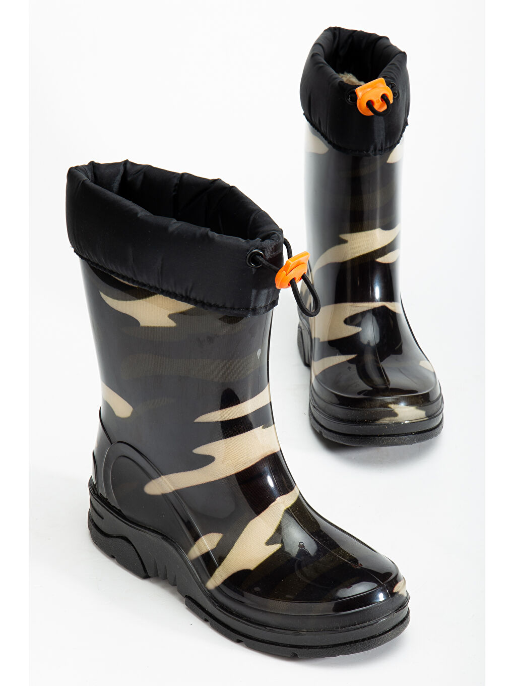 Gri Arısan Termal Kürklü Soğuk Geçirmez Unisex Çocuk Çizme-2